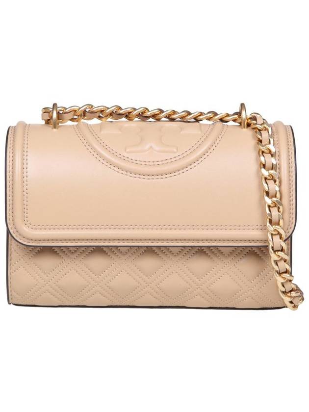 Small Fleming Convertible Shoulder Bag Desert Dune - TORY BURCH - BALAAN 2