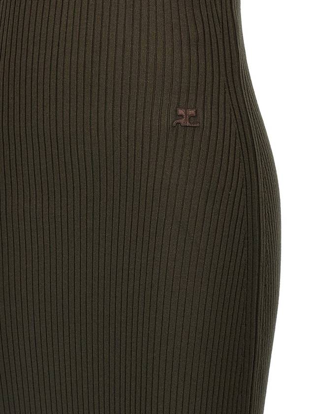 Courrèges 'Twist Rib Knit Long' Dress - COURREGES - BALAAN 4