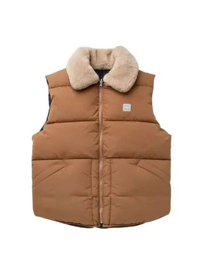 Teddy Puffer Vest Jacket Dark Beige - A.P.C. - BALAAN 2