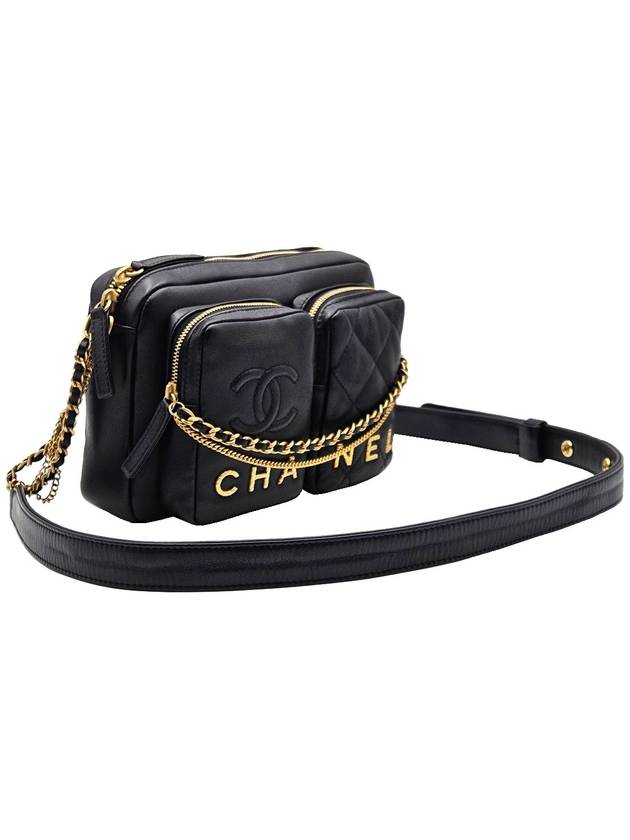 Chanel AS2923 Black Season Double Pocket Camera Bag - CHANEL - BALAAN 3