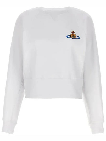 ORB Logo Crewneck Sweatshirt White - VIVIENNE WESTWOOD - BALAAN 2