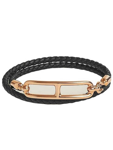 Roulis Double Tour Bracelet Black - HERMES - BALAAN 1