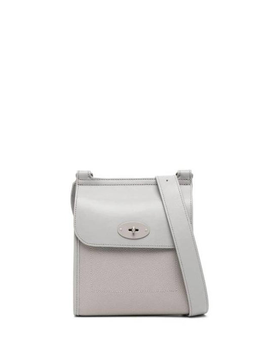 Antony Small Leather Cross Bag Pale Grey - MULBERRY - BALAAN 1