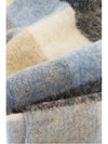 Check Mohair Muffler Blue Beige Black - ACNE STUDIOS - BALAAN 6