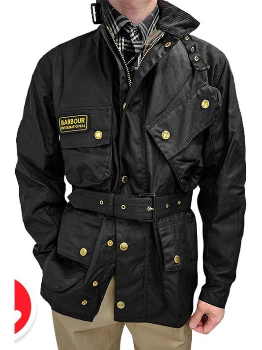 International Original A7 Wax Jacket Black MWX0004 - BARBOUR - BALAAN 2