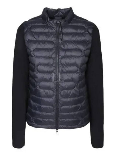 Padded Cotton Zip Up Cardigan Black - MONCLER - BALAAN 2