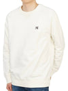 Grey Fox Head Patch Classic Sweatshirt White - MAISON KITSUNE - BALAAN 6