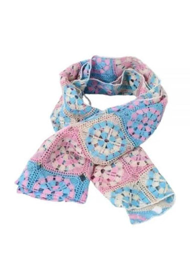 24 Long Scarf B Lt BluePink Polyester Crochet 24S1H001 OR388 IB004 - ENGINEERED GARMENTS - BALAAN 1