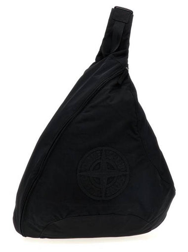 Stitch Embroidered Cross Bag Black - STONE ISLAND - BALAAN 1