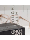 Eyewear Square Glasses Clear Beige - CELINE - BALAAN 3