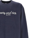 Long sleeve t shirt CRAW2316NA Navy - SPORTY & RICH - BALAAN 2