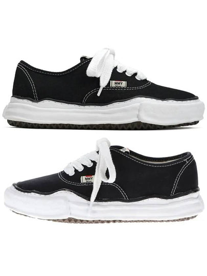 Baker OG Sole Canvas Low Top Sneakers Black - MAISON MIHARA YASUHIRO - BALAAN 2