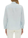 Boyfriend Long Sleeve Shirt Blue - A.P.C. - BALAAN 4