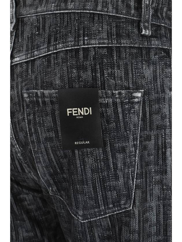 FF Denim Jeans Grey - FENDI - BALAAN 4