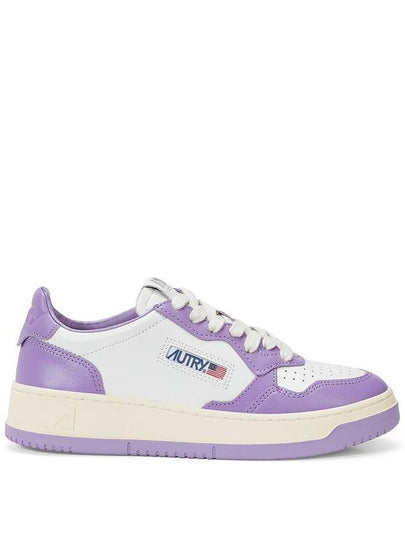 Medalist Leather Low Top Sneakers White Purple - AUTRY - BALAAN 2