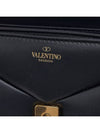 Nappa Leather One Stud Shoulder Bag Black - VALENTINO - BALAAN 11