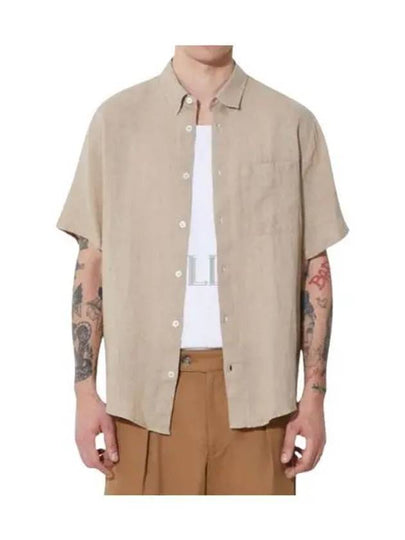 Bellini Linen Short Sleeve Shirt Beige - A.P.C. - BALAAN 2