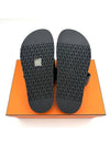 Hermes Chypre H Logo Calfskin Sandals Black - HERMES - BALAAN 6