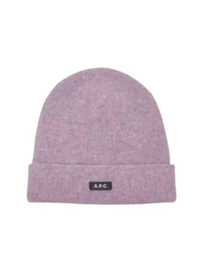 Autumn Wool Beanie Heather Mauve - A.P.C. - BALAAN 2