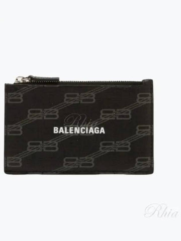 640535210D81061 L BB Monogram Card Holder Wallet - BALENCIAGA - BALAAN 1