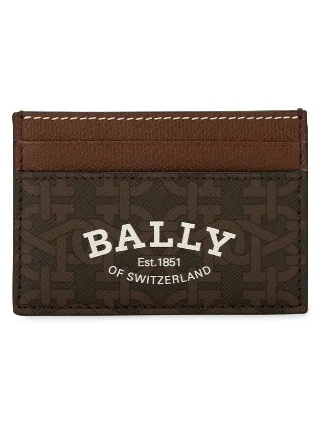 Bhar Logo Card Wallet Brown - BALLY - BALAAN 4