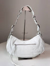 Le Cagole Small Leather Shoulder Bag White - BALENCIAGA - BALAAN 3