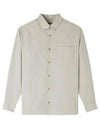 Mateo Logo Long Sleeve Shirt Bianco - A.P.C. - BALAAN 1