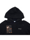 Caravaggio Print Drawstring Hoodie Black - OFF WHITE - BALAAN 5