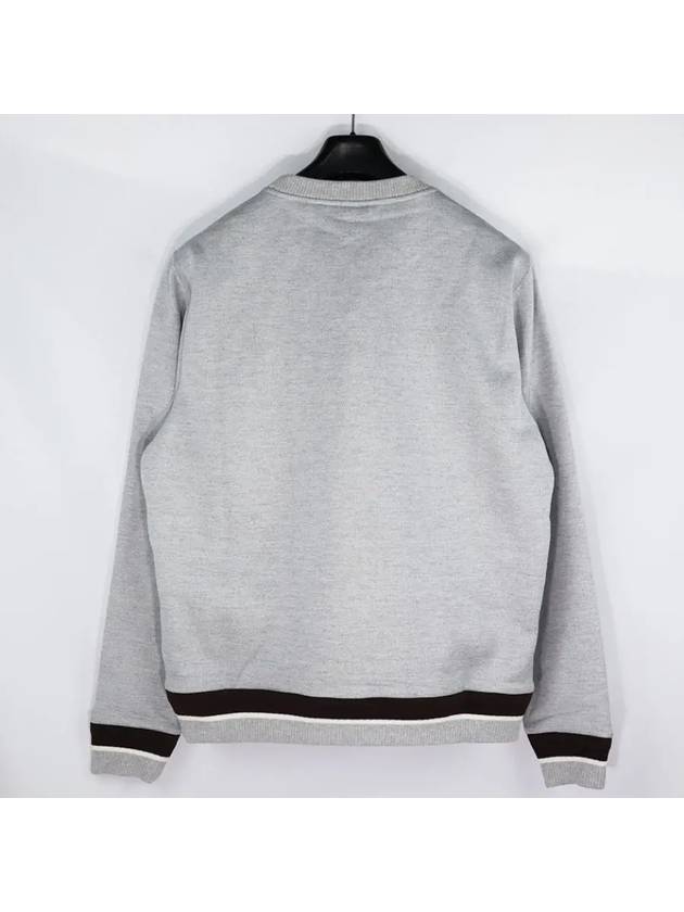 R25JRL82001P00 Logo Embroidery Sweater Gray - BERLUTI - BALAAN 4