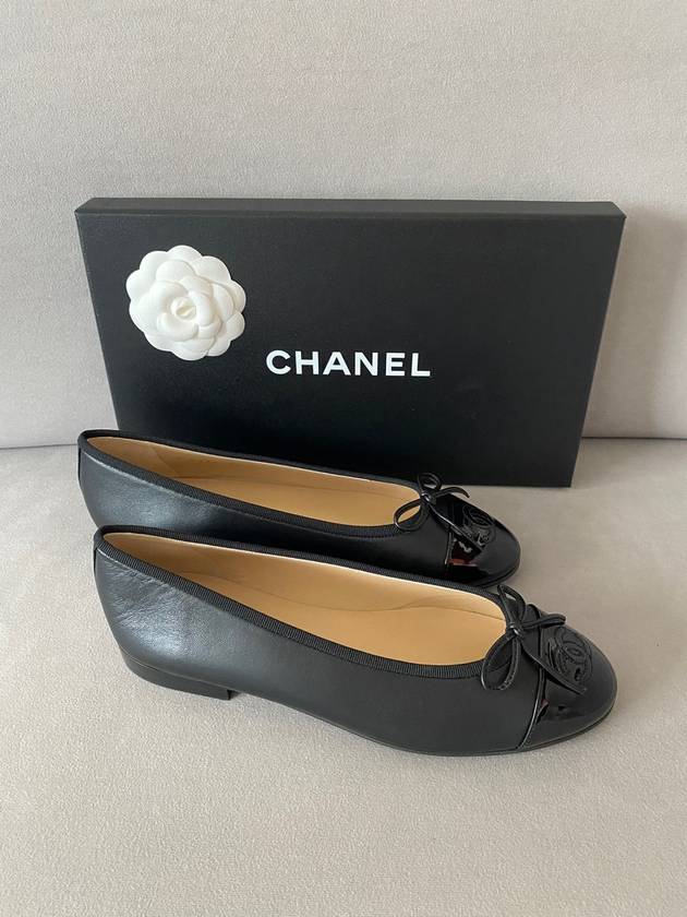 Lambskin Ballerina Flats Black - CHANEL - BALAAN 8