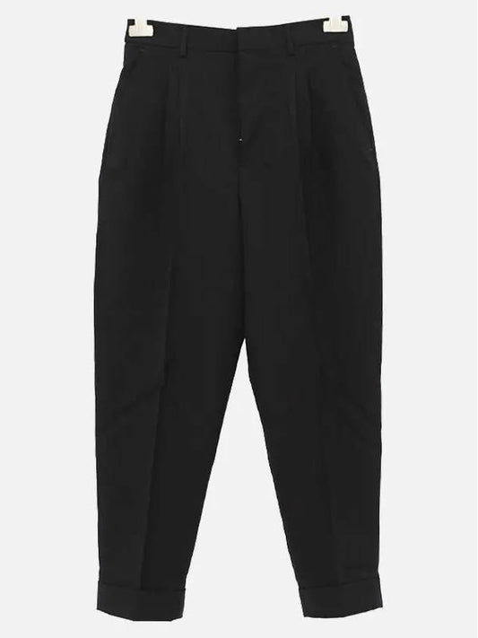 Wool Slacks Black - AMI - BALAAN 2