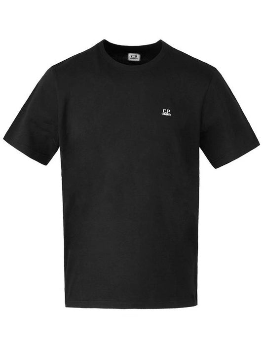 Goggle Logo Short Sleeve T-Shirt Black - CP COMPANY - BALAAN 1