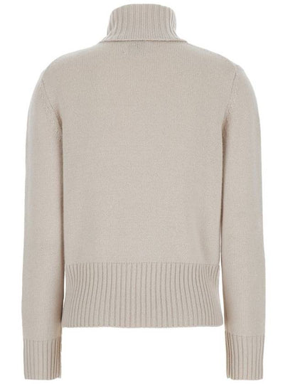 Beige High Neck Sweater In Wool And Cashmere Woman - ALLUDE - BALAAN 2