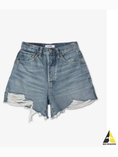 REDONE 50S Cut Off Denim Shorts Pants Medium Raff 1413W5COMEDIUMRAF - RE/DONE - BALAAN 1