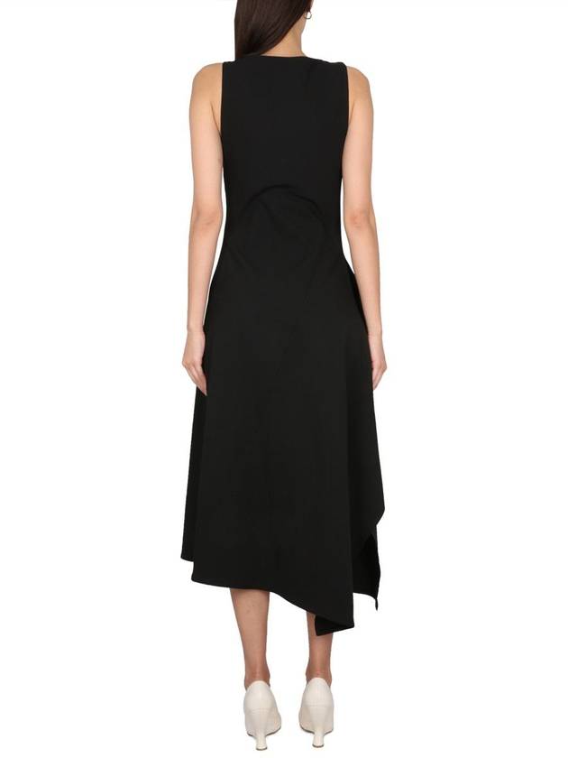 Midi Dress 743355V2T30 1000 BLACK - BOTTEGA VENETA - BALAAN 4