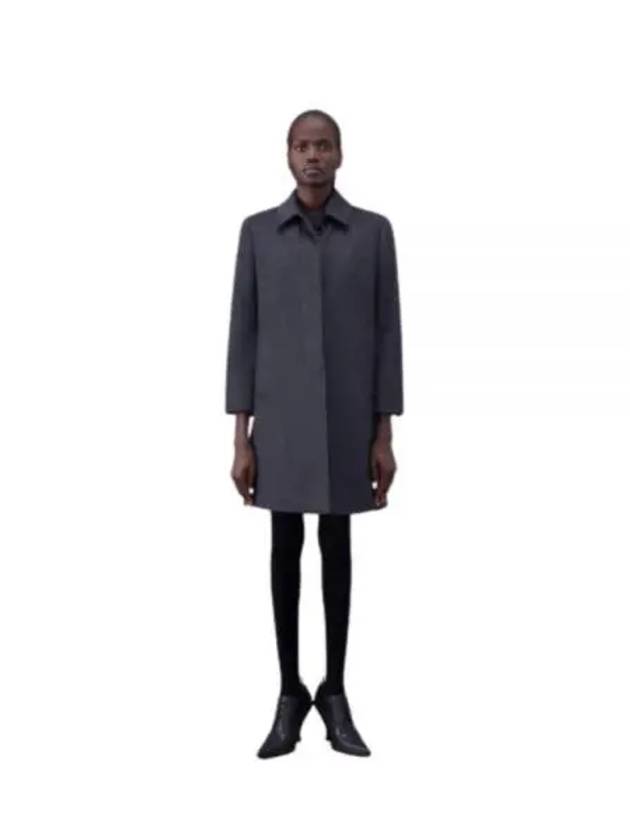 Classic Collar Cashmere Single Coat Dark Grey - THOM BROWNE - BALAAN 2