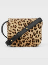 Mini Claude Leopard Print Velvet Cross Bag - CELINE - BALAAN 4