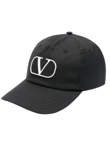 V Logo Ball Cap Black - VALENTINO - BALAAN 1