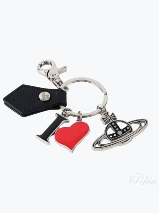 Polly I Love ORB Charm Key Holder Black - VIVIENNE WESTWOOD - BALAAN 2