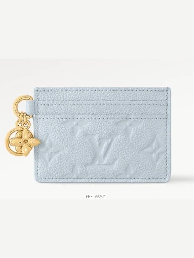 LV Charm Card Holder Empreinte Monogram Card Wallet Blue M83585 - LOUIS VUITTON - BALAAN 2