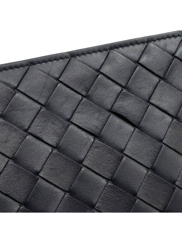 Shadow Intrecciato Half Zipper Document Case Hand Strap Clutch 732639 - BOTTEGA VENETA - BALAAN 7