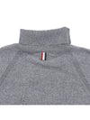 Striped Detail Cashmere Turtleneck Grey - THOM BROWNE - BALAAN 7