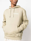 Chest Logo Print Classic Fit Cotton Hoodie Light Khaki - JACQUEMUS - BALAAN 7