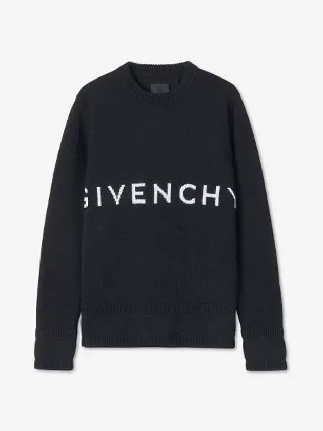 4G Logo Cotton Knit Top Black - GIVENCHY - BALAAN 2