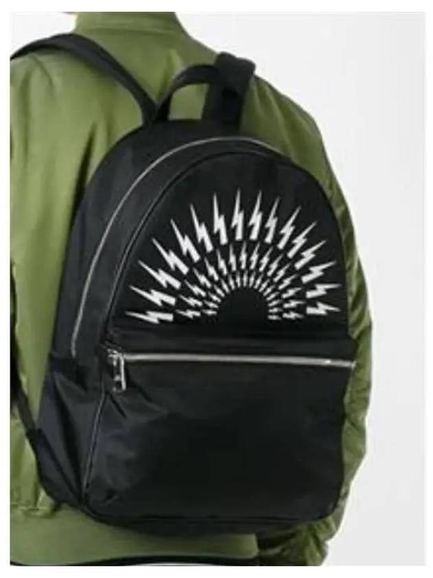 Men's Multi Thunder Print Backpack Black BBO171 E9103 524 - NEIL BARRETT - BALAAN 6