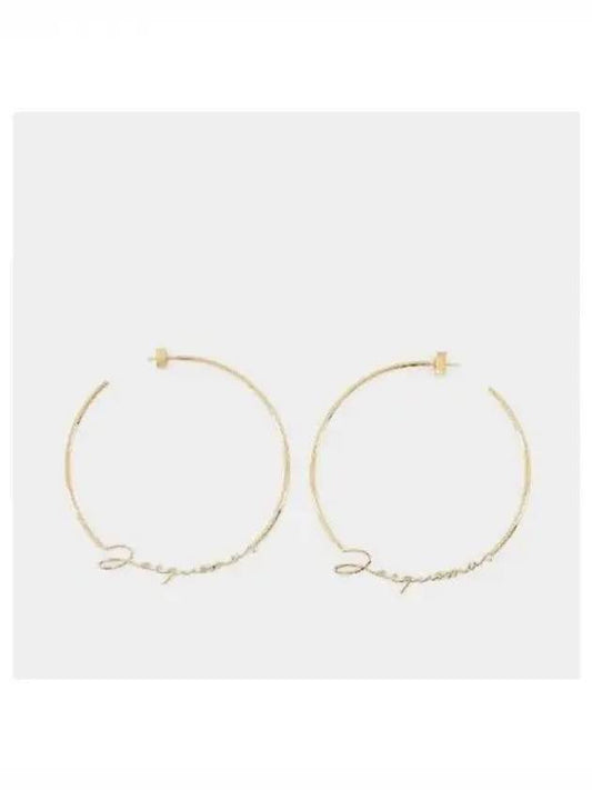 Jacquemus signature logo hoop earrings - JACQUEMUS - BALAAN 1