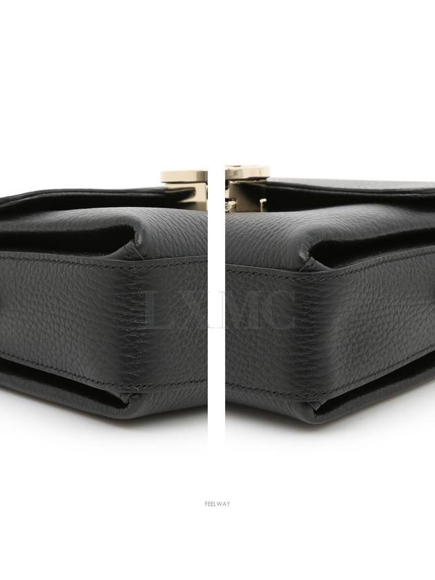 Interlocking GG chain mini cross bag 607720 black - GUCCI - BALAAN 8