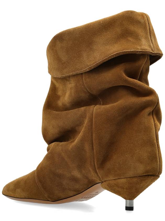 Isabel Marant Suede Heeled Ankle Boots Edrik, Women's, Brown - ISABEL MARANT - BALAAN 5