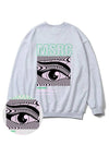 Of the Eye Vivid Green Overfit Sweatshirt Melange Gray - MONSTER REPUBLIC - BALAAN 2