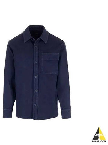 APC Basil Oversized Shirt Navy COFCN H02709 - A.P.C. - BALAAN 1